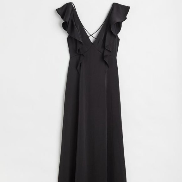 NEW!! H & M Flounced Maxi Dress - Picture 1 of 6